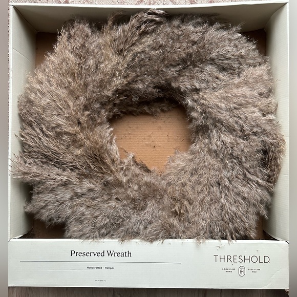 Threshold Other - Threshold Pampas Preserved Wreath